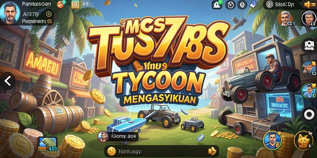 Tampilan gameplay <strong>AMS789</strong> yang menggambarkan manajemen bisnis yang seru.