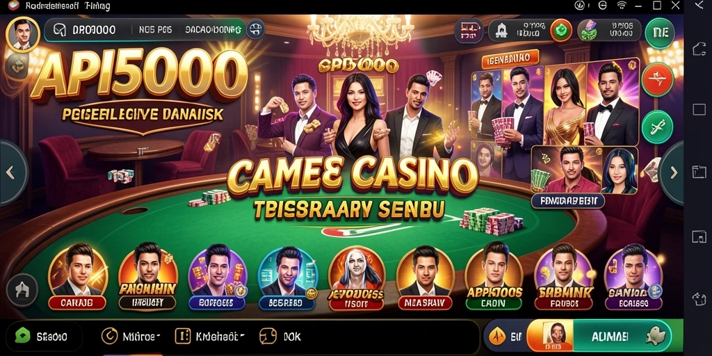 Gameplay seru di API5000 dengan dealer langsung dan suasana kasino nyata.