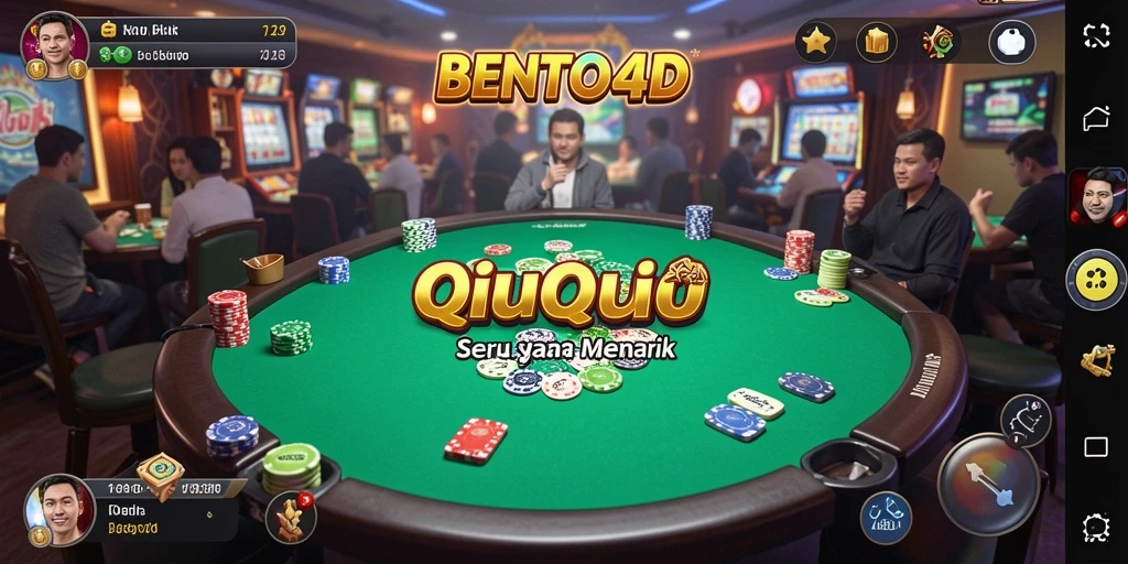 Gameplay seru BENTO4D dengan kartu QiuQiu.