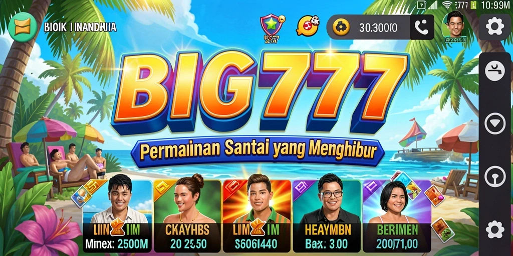 Tampilan screenshot dari gameplay BIG777 yang seru dan penuh warna.
