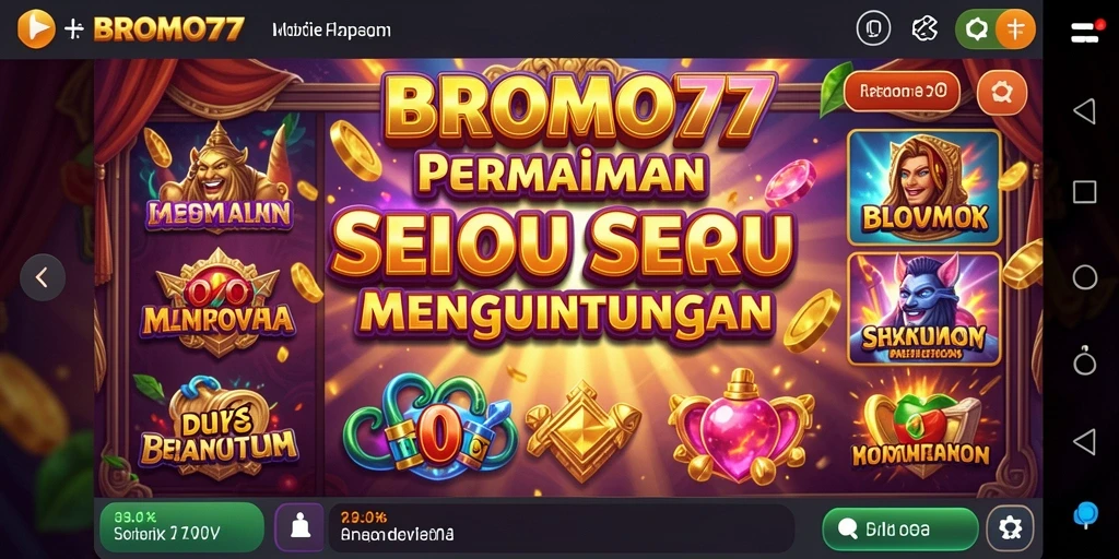 Tampilan menarik saat bermain Slot di BROMO77.