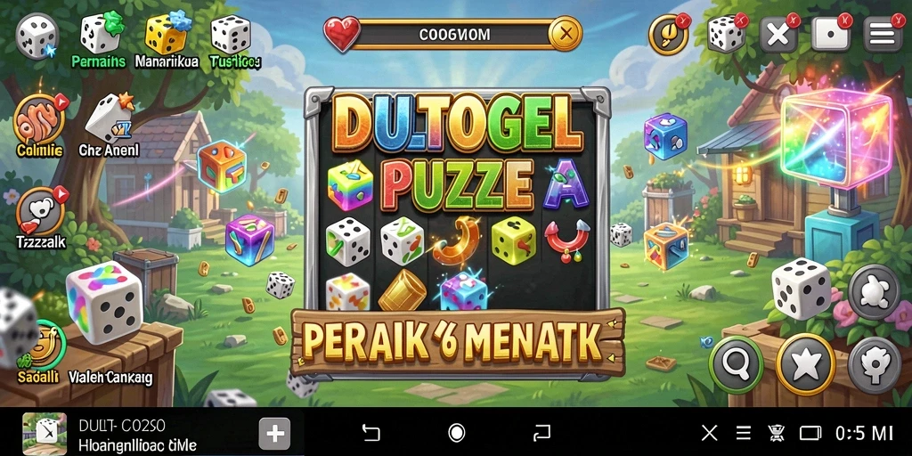Screenshot gameplay DULTOGEL menunjukkan keseruan menyelesaikan teka-teki.