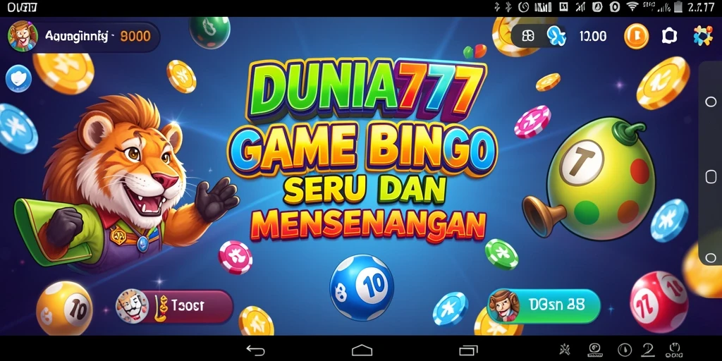 Tampilan gameplay Bingo yang seru dan interaktif di DUNIA777.