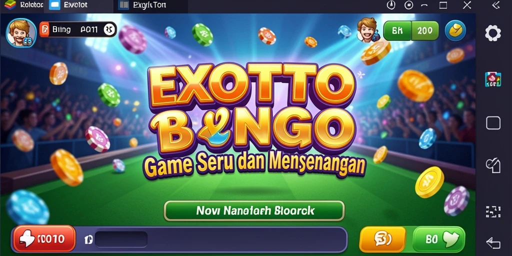 Tampilan gameplay Bingo yang seru dan interaktif di EXOTOTO.
