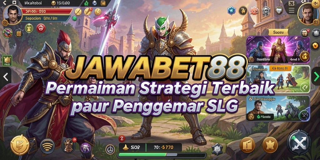 Tangkapan layar menampilkan pertempuran strategis dalam JAWABET88.