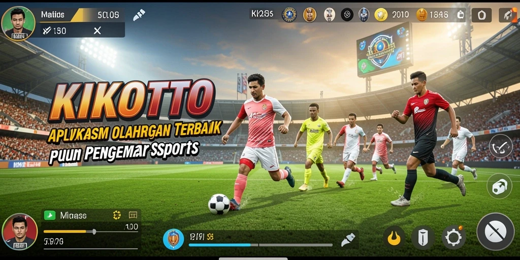 Screenshot KIKOTOTO menampilkan aksi seru olahraga virtual.