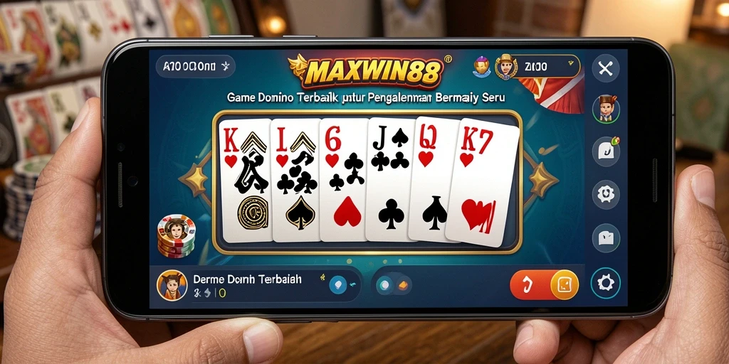 Tampilan gameplay seru dari MAXWIN88 yang penuh aksi Domino.