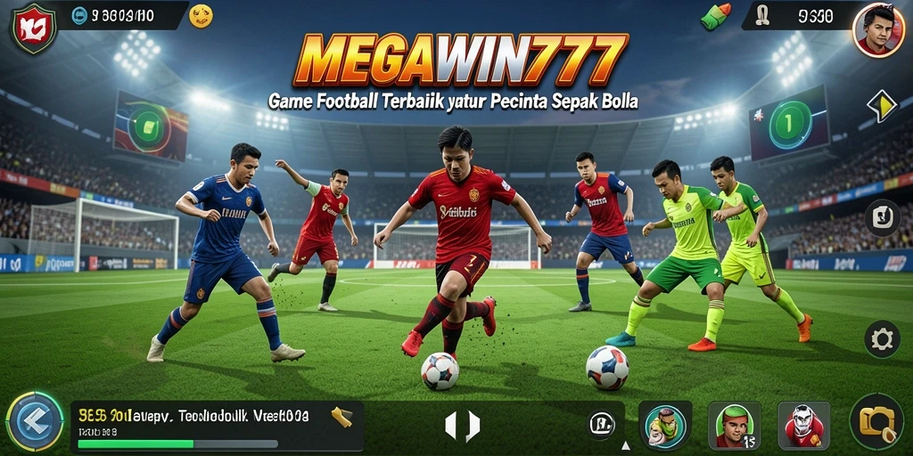 Tampilan gameplay seru di MEGAWIN777 saat melawan tim lawan.