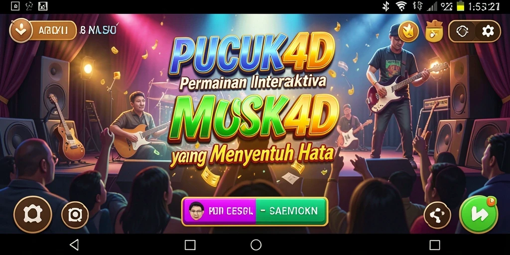 Tampilan gameplay interaktif dalam PUCUK4D mengundang semangat bermain musik.