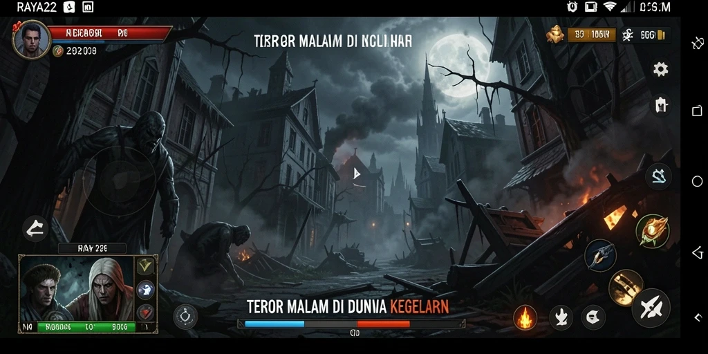 Tampilan gameplay yang menyeramkan dalam RAYA22.