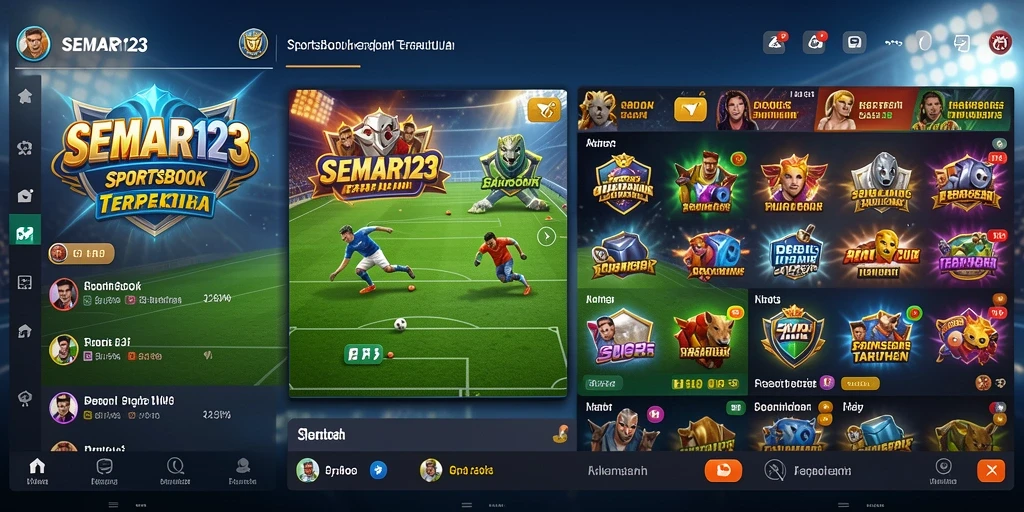 Tampilan antarmuka SEMAR123 yang menarik saat melakukan taruhan olahraga.