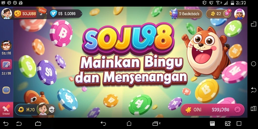 Tampilan gameplay seru dari SOJU88 dengan aksi Bingo yang mendebarkan.