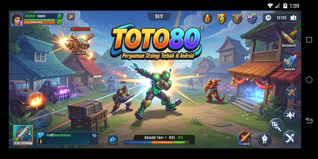 Tangkapan layar gameplay TOTO80 menampilkan aksi strategi yang intens.