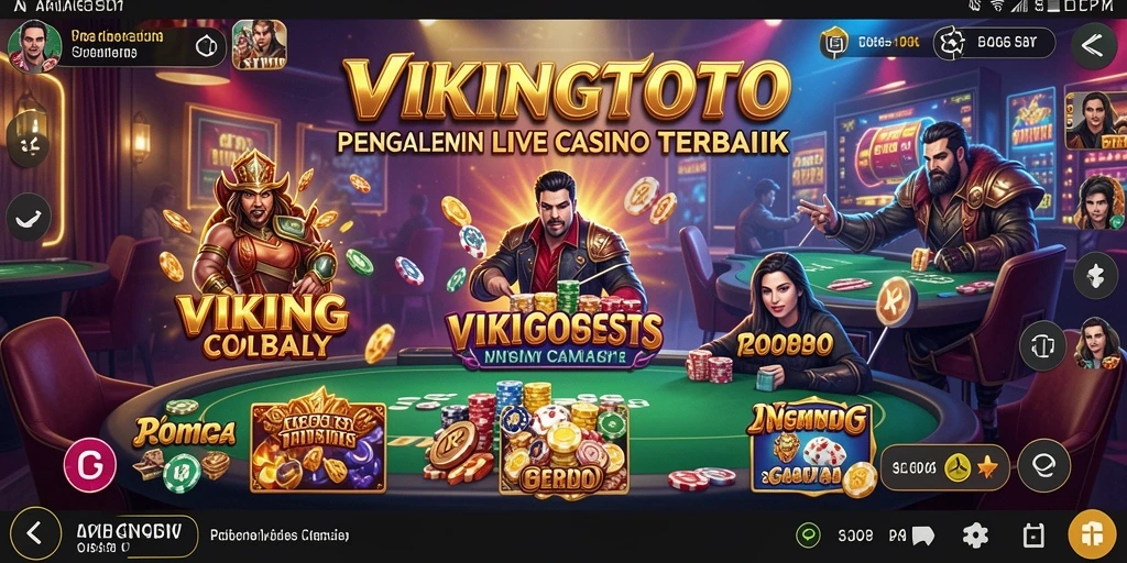 Gameplay Live Casino yang mendebarkan di VIKINGTOTO.