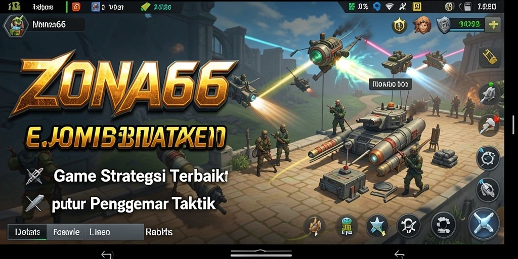 Tampilan gameplay ZONA66 yang menegangkan saat merencanakan strategi.
